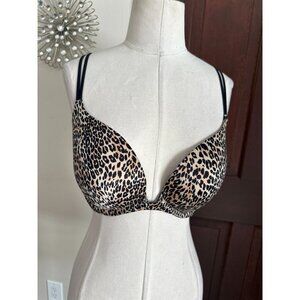 Victoria's Secret very sexy push up bra animal print 34D